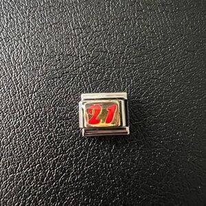 21 Italian stainless steel charm